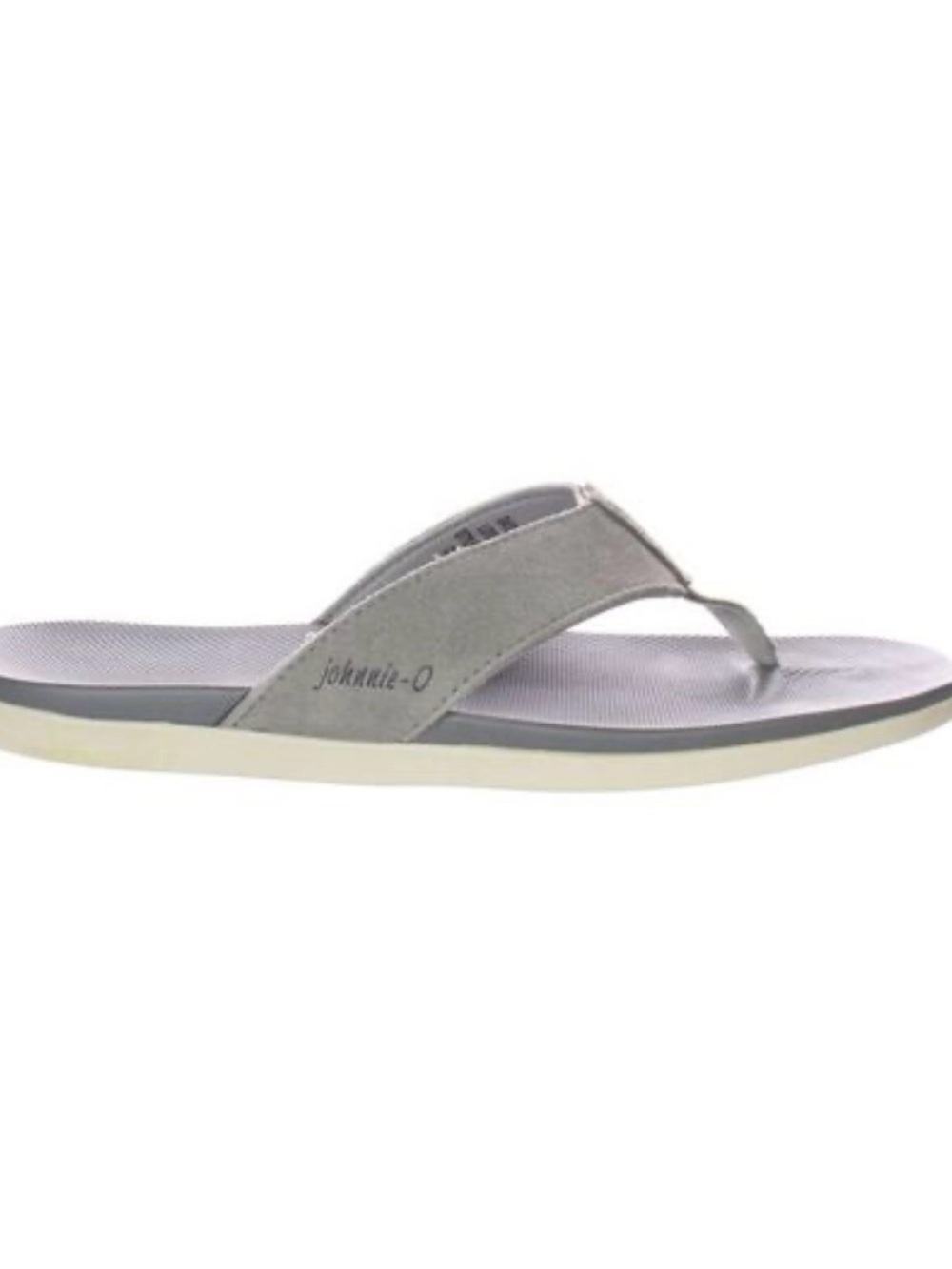 johnnie-O Light Gray Men's Flip Flop